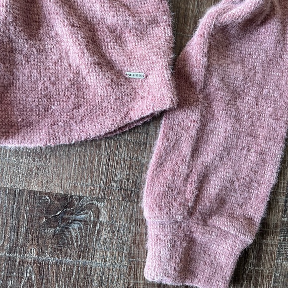 Hollister Quarter Button-Up Cropped Long Sleeve Super-Soft Sweater XS - Picture 4 of 8